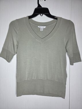 Athleta Step Forward Sweatshirt Fern Green Activewear Casual Tee Women's XXS